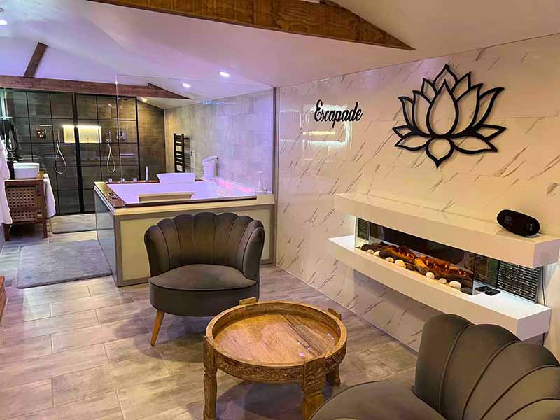 Chalet en bois avec Sauna et spa pour 2 personnes